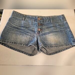 Paris Blues Blue Jean Shorts with Casual Fading